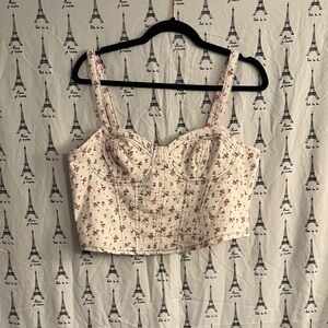 Floral Cream Women's Top